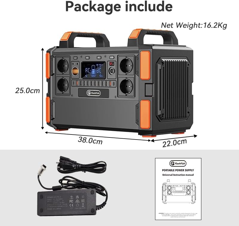 🔋 Power Station Portatile 1000W | 1048Wh ⚡️ Campeggio & Emergenze
