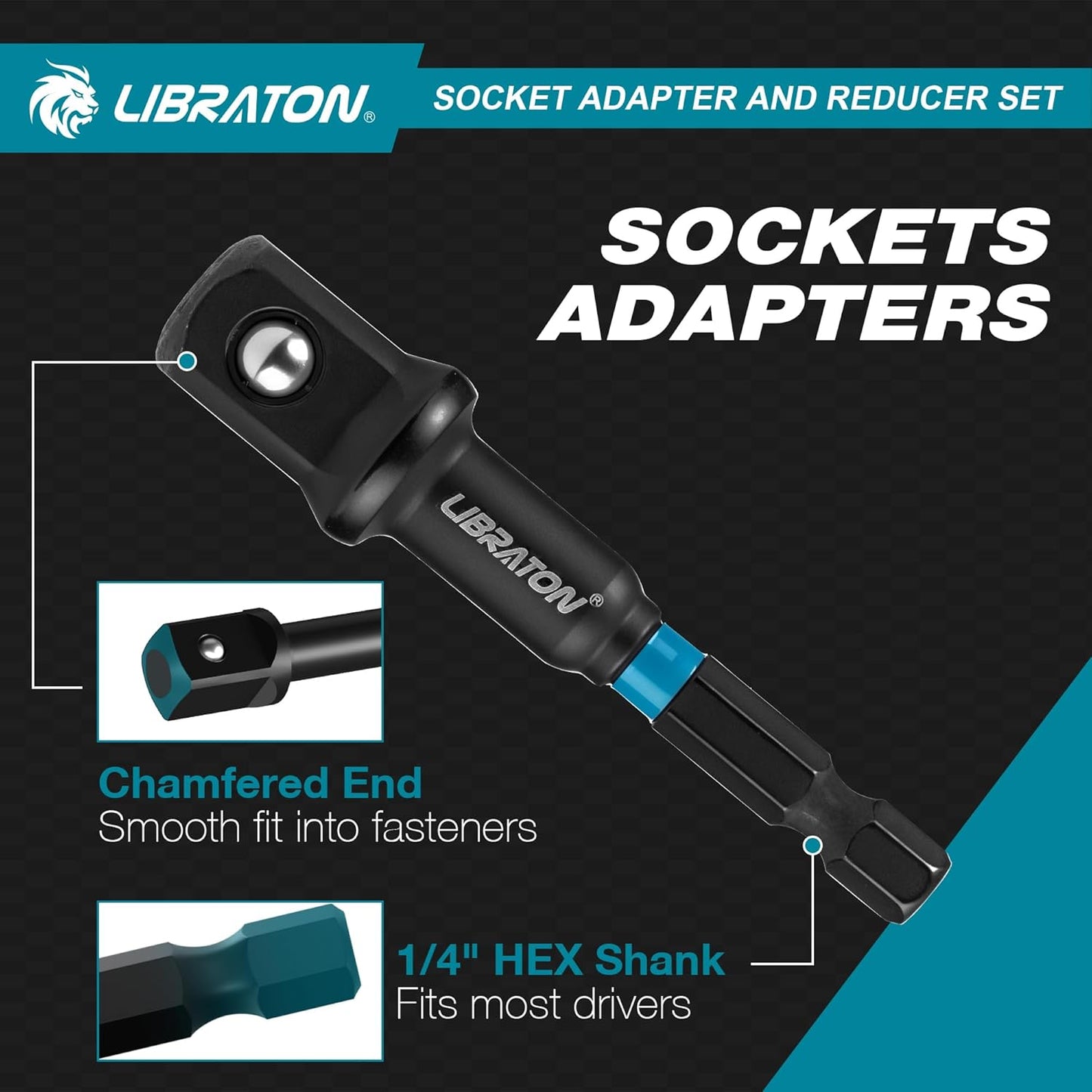 đź”§ LIBRATON 20-delige Dopsleuteladapter Set