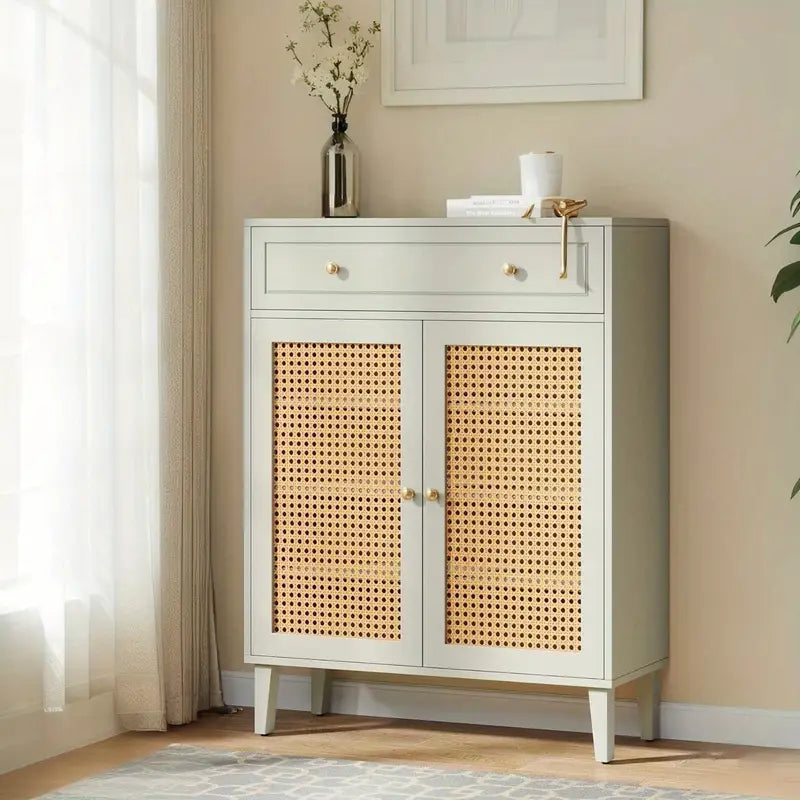 Armadio contenitore con ripiani regolabili e cassetto