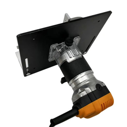 Houtbewerkingsbank met deze 1-delige aluminium freestafel-inzetplaat!