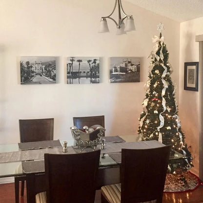 Albero di Natale pop-up dorato e argentato (sacchetto per riporlo incluso)