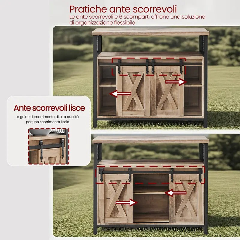 A-Mobile da cucina in stile rustico