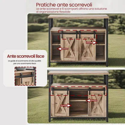 A-Mobile da cucina in stile rustico