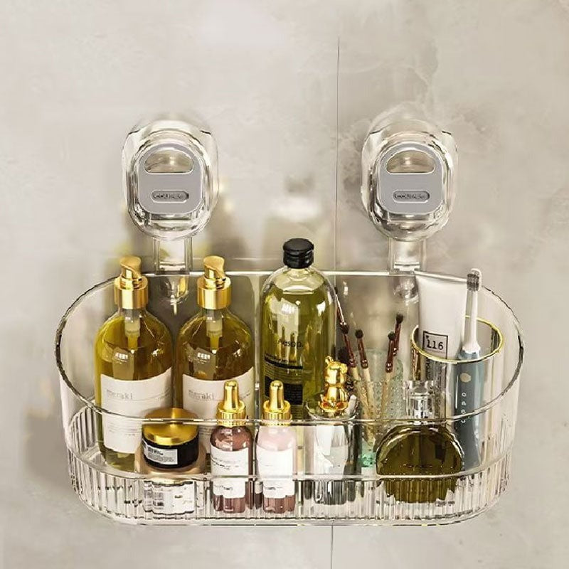 Contenitore da bagno con ventosa senza foratura