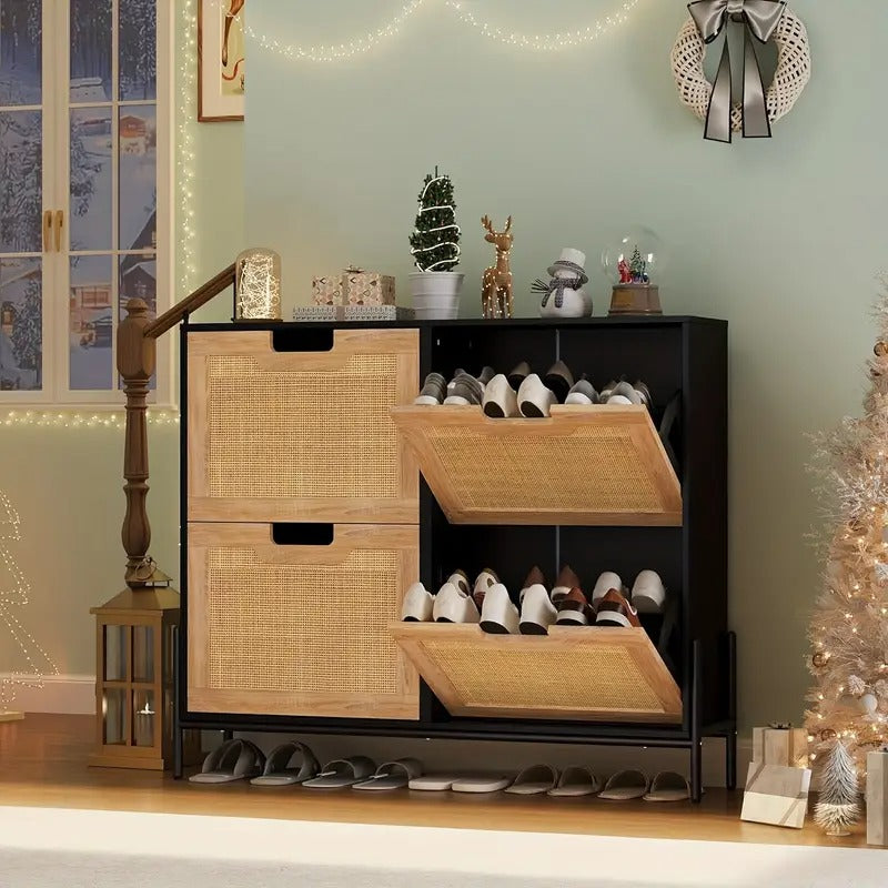 Schoenenkast met klapdeuren