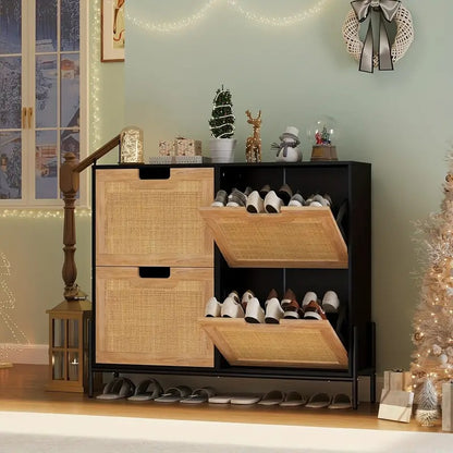 Schoenenkast met klapdeuren