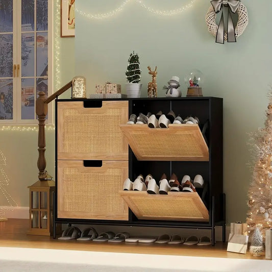 Schoenenkast met klapdeuren