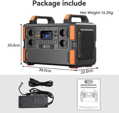 🔋 Power Station Portatile 1000W | 1048Wh ⚡️ Campeggio & Emergenze