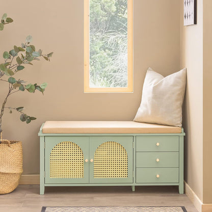 Banc à chaussures avec 3 tiroirs