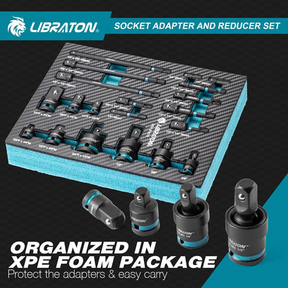 🔧  LIBRATON 20-delige Dopsleuteladapter Set