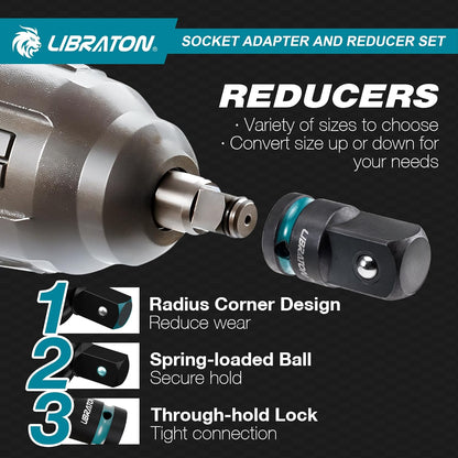 🔧  LIBRATON 20-delige Dopsleuteladapter Set