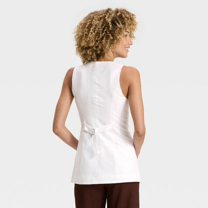 Gilet in misto lino da donna