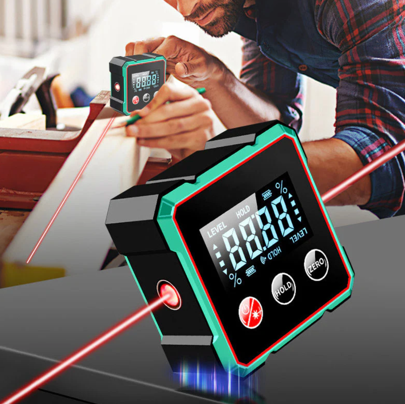 ProTech digitale hoekmeter – nauwkeurigheid die je werk moeiteloos perfect maakt