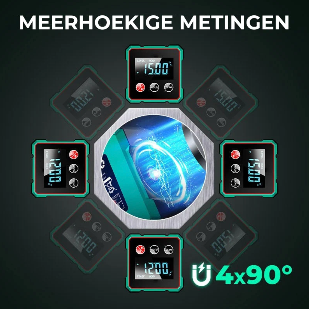 ProTech digitale hoekmeter – nauwkeurigheid die je werk moeiteloos perfect maakt