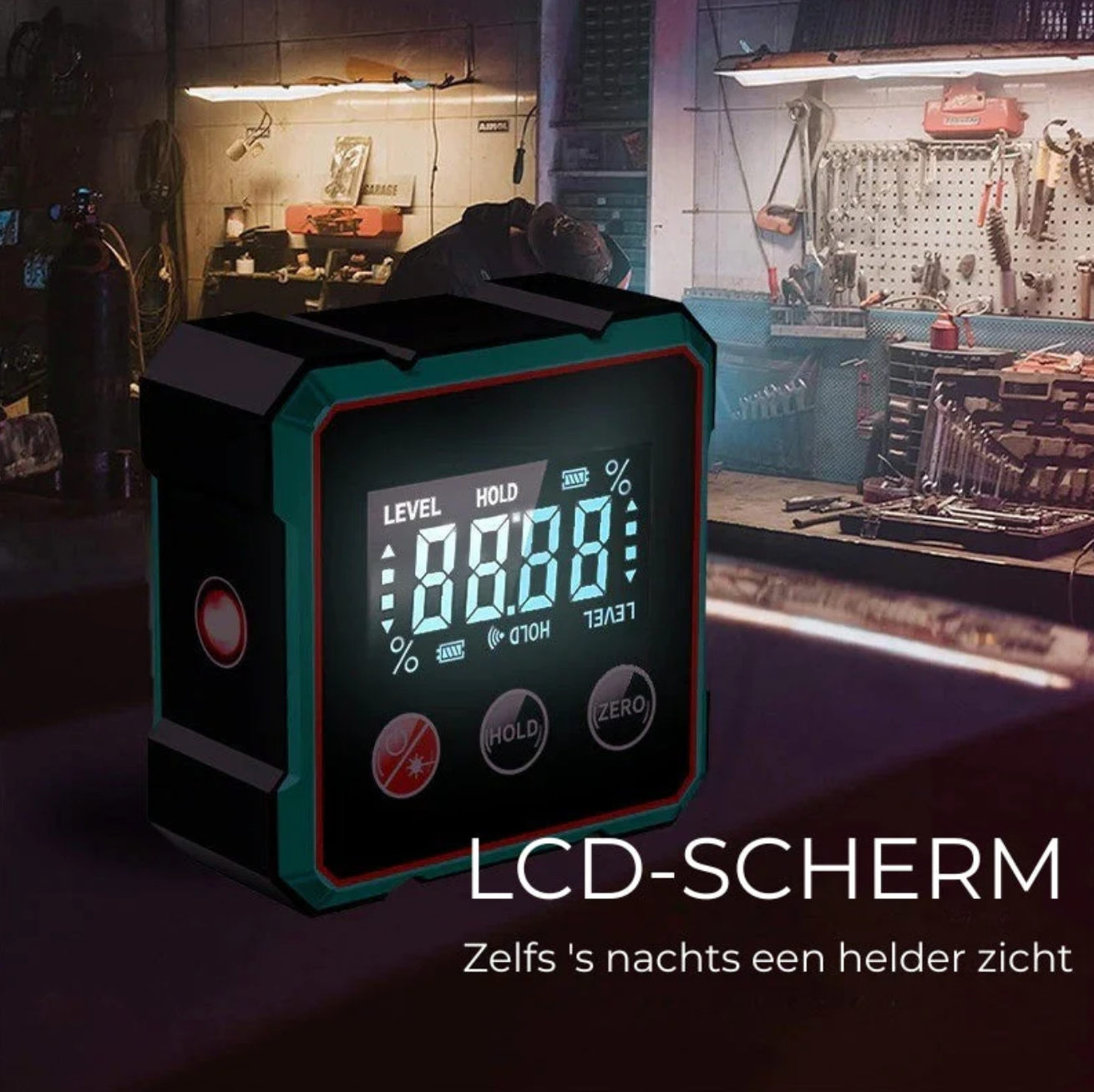 ProTech digitale hoekmeter – nauwkeurigheid die je werk moeiteloos perfect maakt