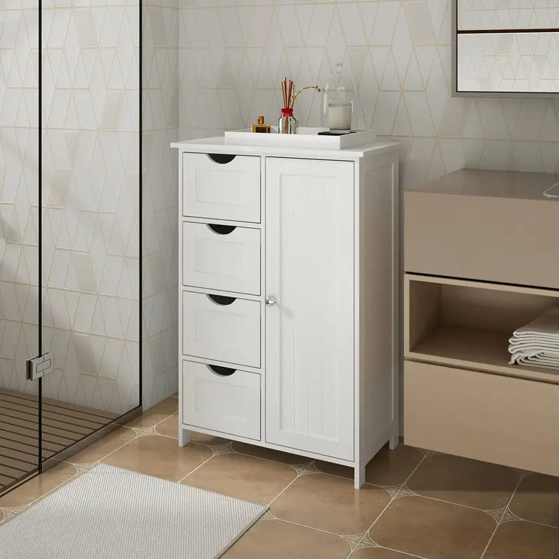 1 pz. Moderno armadio in legno bianco