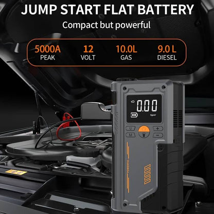 A-Avviatore Auto 7-in-1 con Compressore 150 PSI e USB-C