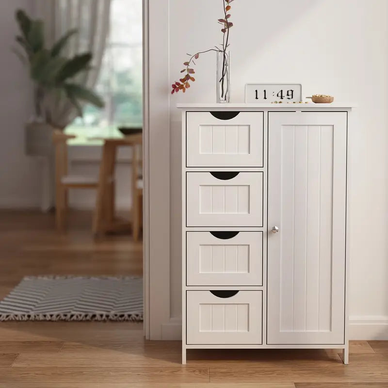 1 pz. Moderno armadio in legno bianco