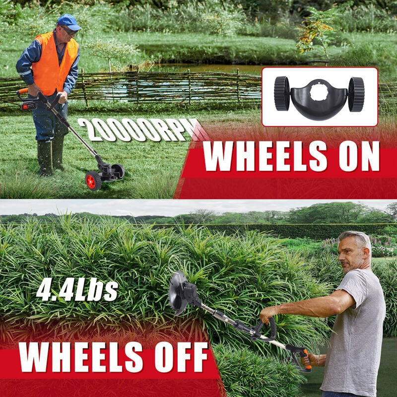 3-in-1-Akku-Rasentrimmer