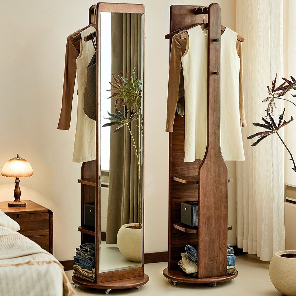 Miroir pivotant avec crochet