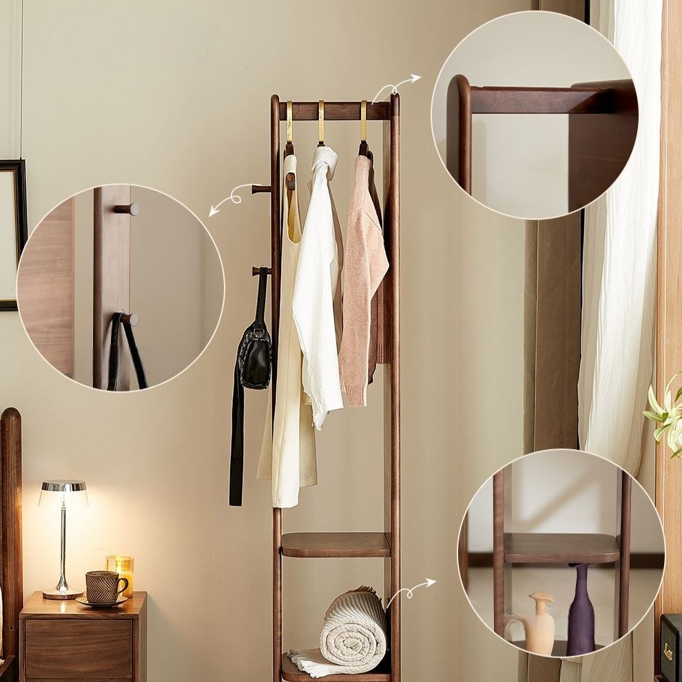 Miroir pivotant avec crochet